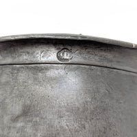 Antique 19th c. French Pewter 1 Litre Tankard, Amiens Hallmarked, 7 1/8"