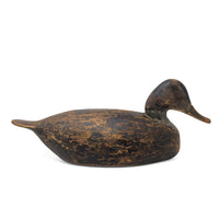 Antique 1910s Solid Wood Duck Decoy, Mathews County VA Farm Estate