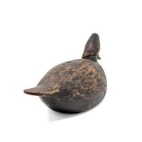Antique 1910s Solid Wood Duck Decoy, Mathews County VA Farm Estate
