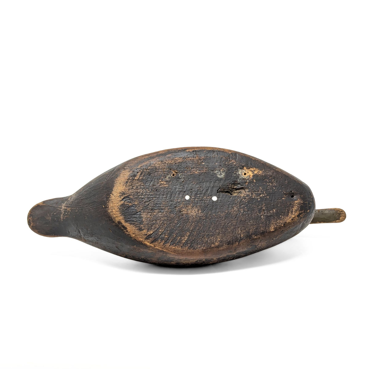 Antique 1910s Solid Wood Duck Decoy, Mathews County VA Farm Estate
