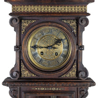 1912 Gustav Becker Freischwinger Regulator P42 Walnut Wall Clock - Running