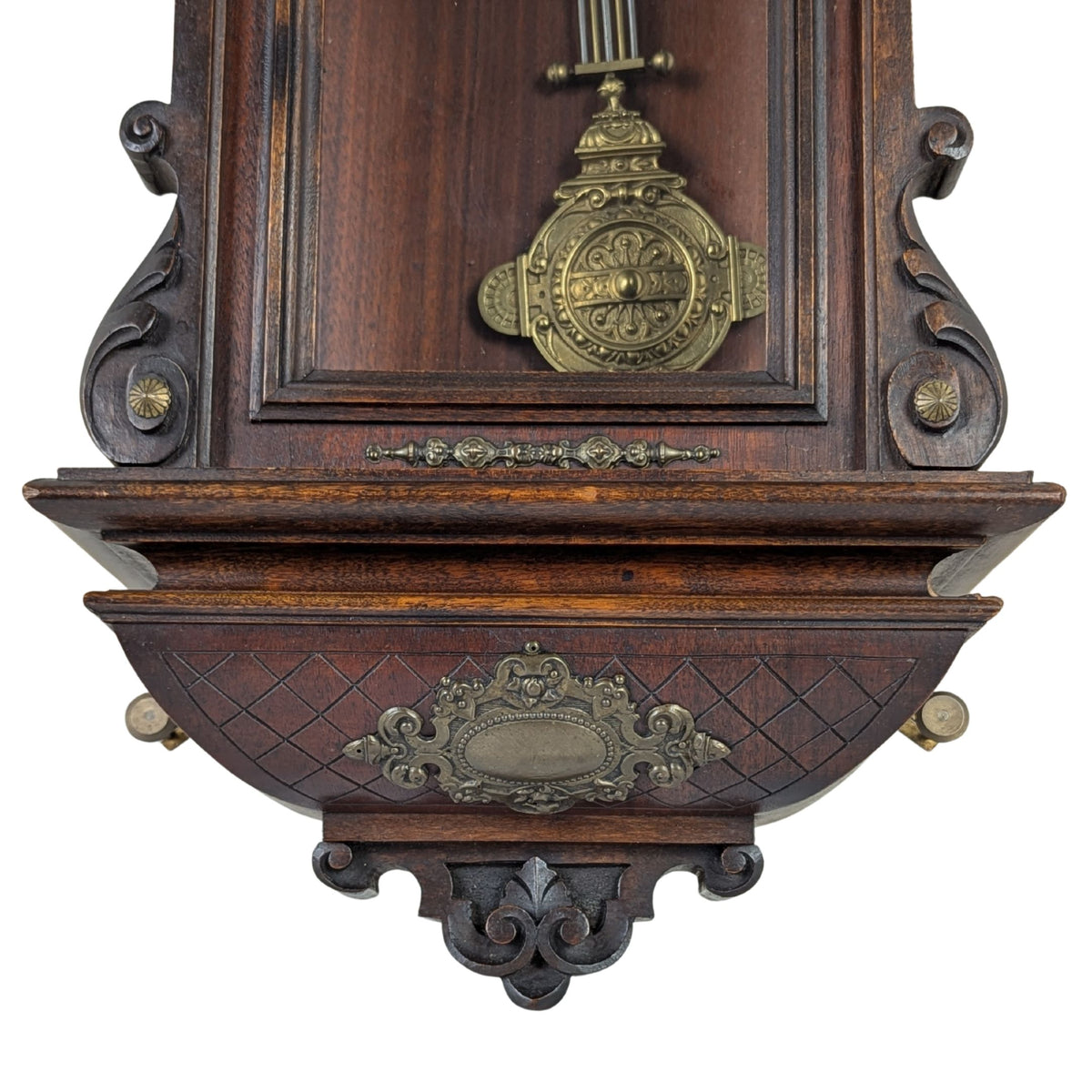 1912 Gustav Becker Freischwinger Regulator P42 Walnut Wall Clock - Running