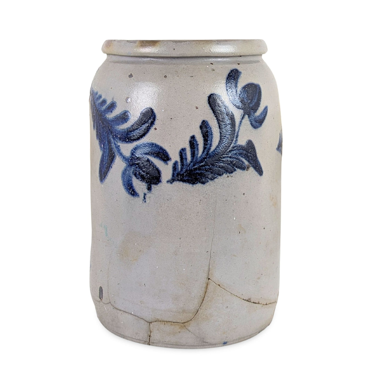 Antique Richard Remmey Philadelphia 2G Stoneware Jar with 1/2G Blunder Mark