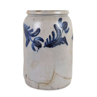 Antique Richard Remmey Philadelphia 2G Stoneware Jar with 1/2G Blunder Mark