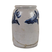 Antique Richard Remmey Philadelphia 2G Stoneware Jar with 1/2G Blunder Mark