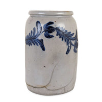 Antique Richard Remmey Philadelphia 2G Stoneware Jar with 1/2G Blunder Mark
