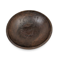 Antique 19th c. Burl Wood Primitive Hand Turned Dough Bowl - 11.25"
