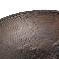 Antique 19th c. Burl Wood Primitive Hand Turned Dough Bowl - 11.25"