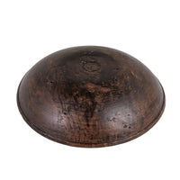 Antique 19th c. Burl Wood Primitive Hand Turned Dough Bowl - 11.25"