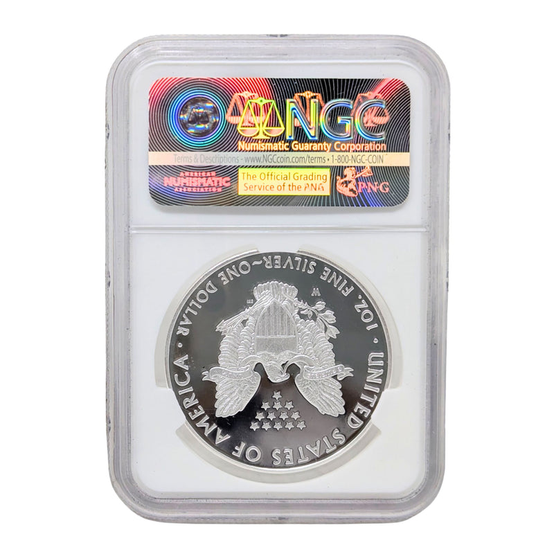 2016-W NGC PF70 UC 1oz Silver Eagle - Lettered Edge - 30th Anniversary
