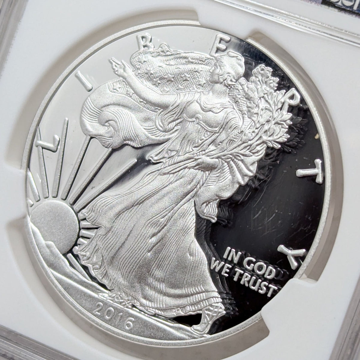 2016-W NGC PF70 UC 1oz Silver Eagle - Lettered Edge - 30th Anniversary