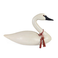 Signed Fred & Sally Schieber Hand Carved Wood Swan Decoy, BH Series, 2000
