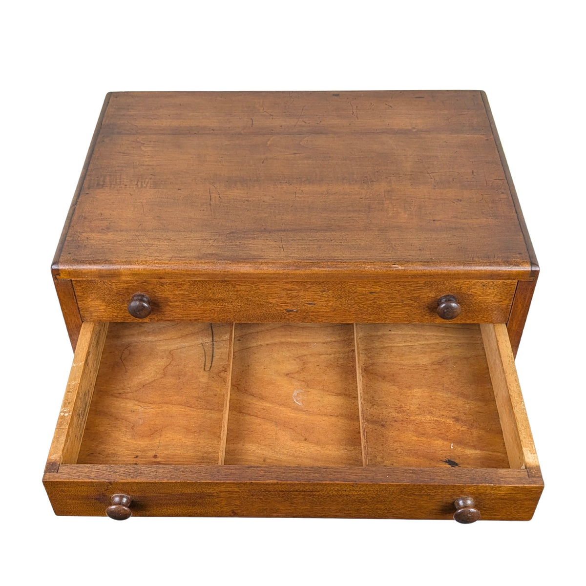 Vintage Solid Maple Specimen Cabinet/Storage Chest - Susan Virginia