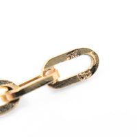 Vintage European 14K Yellow Gold Paperclip Link Chain Bracelet, 7.5"