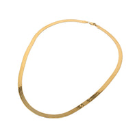 Aurafin Italian 14K Yellow Gold 5.8mm 20” Herringbone Chain Necklace