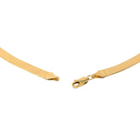 Aurafin Italian 14K Yellow Gold 5.8mm 20” Herringbone Chain Necklace