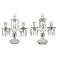 Heisey #301 Old Williamsburg 3-Light Candelabras (Pair)
