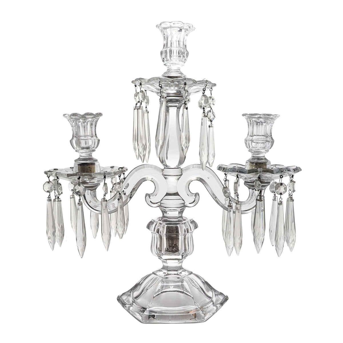 Heisey #301 Old Williamsburg 3-Light Candelabras (Pair)