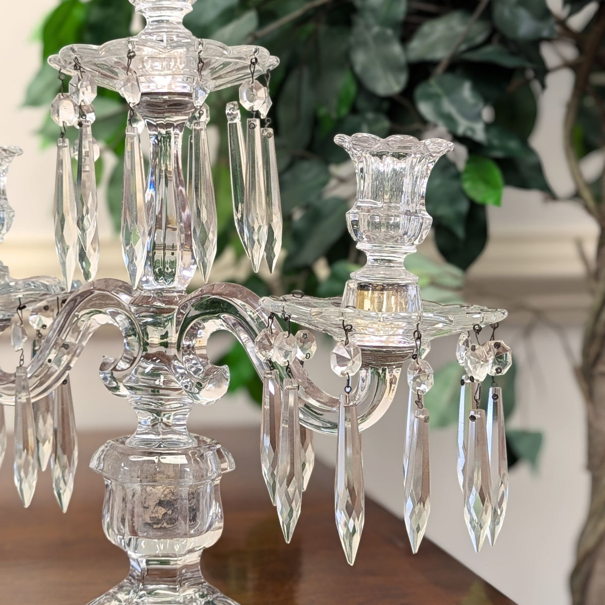 Heisey #301 Old Williamsburg 3-Light Candelabras (Pair)