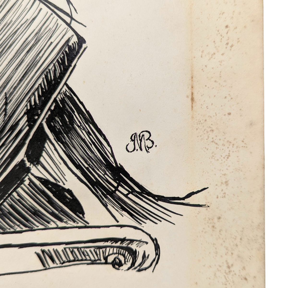 1902 Pen & Ink Drawing on Bristol Board "Their First Quarrel" After C.D. Gibson