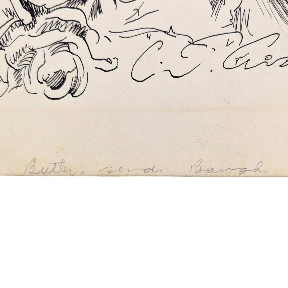 1902 Pen & Ink Drawing on Bristol Board "Their First Quarrel" After C.D. Gibson