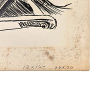 1902 Pen & Ink Drawing on Bristol Board "Their First Quarrel" After C.D. Gibson