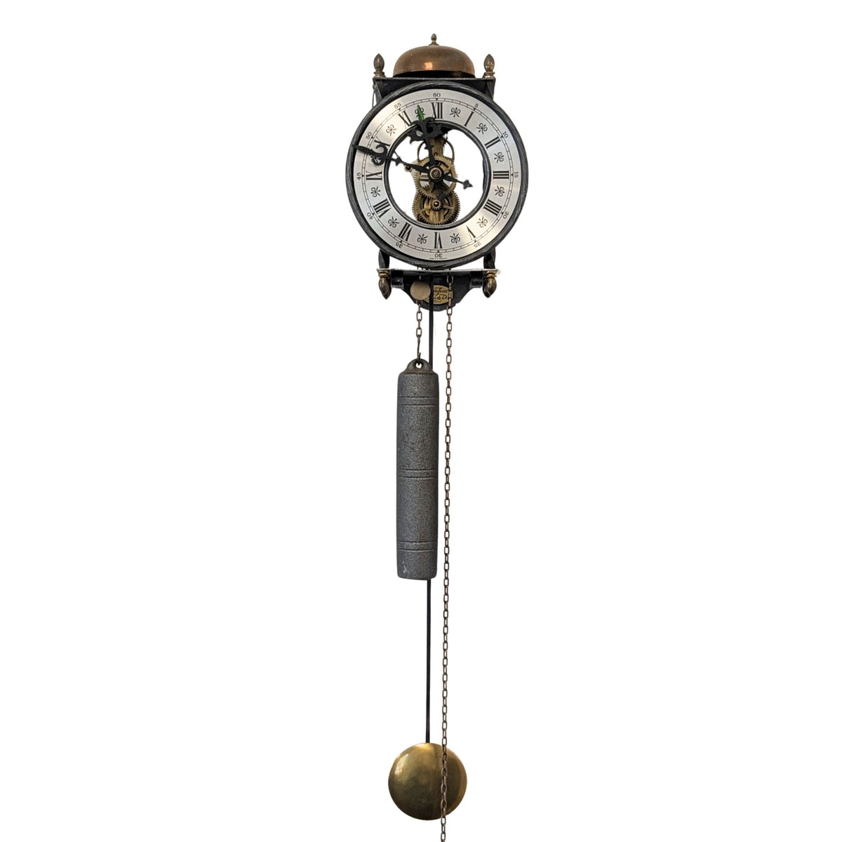 Vintage Hermle Stamford 70504 Skeleton Wall Clock - 8 Day - Serviced