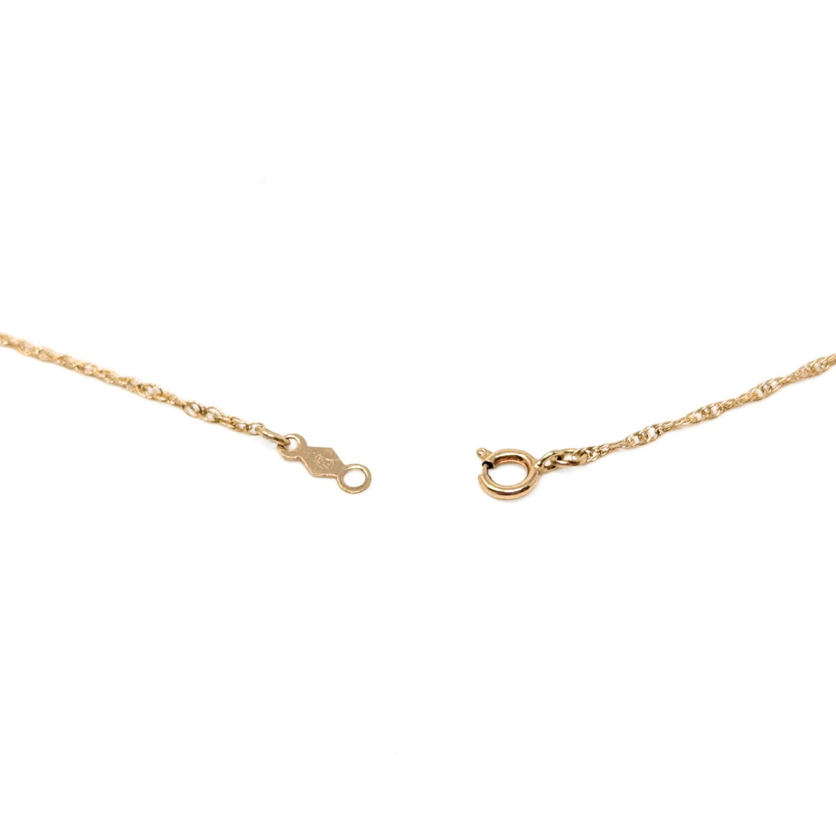 13K Gold Red Spinel & Diamond Necklace & Earrings Set