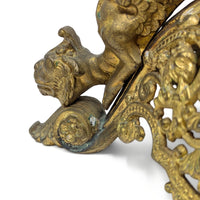Antique Gilt Bronze 15" Alter/Tabernacle Pricket Candlesticks (Pair)