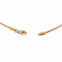 14K Gold RCI .20ct Diamond Solitaire 16.25" Necklace, 1.4mm Box Chain, 5.1g