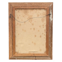Vintage 32"x 42" Gold Ornate Frame w/ Signed 1953 Still Life Painting (Restoration Project)