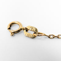 Vintage 14K Yellow Gold 7" Minimalist Bar and Pearl Station Bracelet, 0.7g