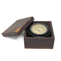 Antique Polaris Marine Ship Compass in Slip-Lid Box, Chesapeake Bay