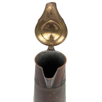 Antique Carl Deffner Esslingen Art Nouveau/Jugendstil Copper Claret Jug, 14"