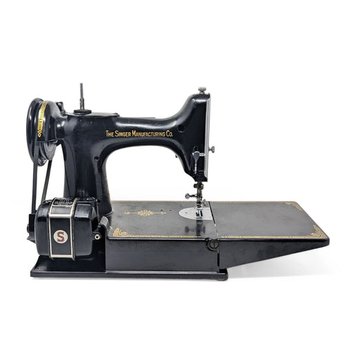 1949 Singer 221 Featherweight Sewing Machine Complete Kit - Tested