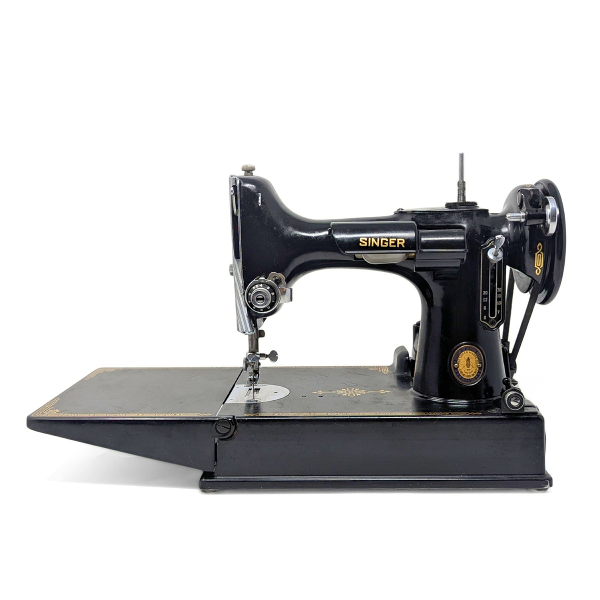 1949 Singer 221 Featherweight Sewing Machine Complete Kit - Tested