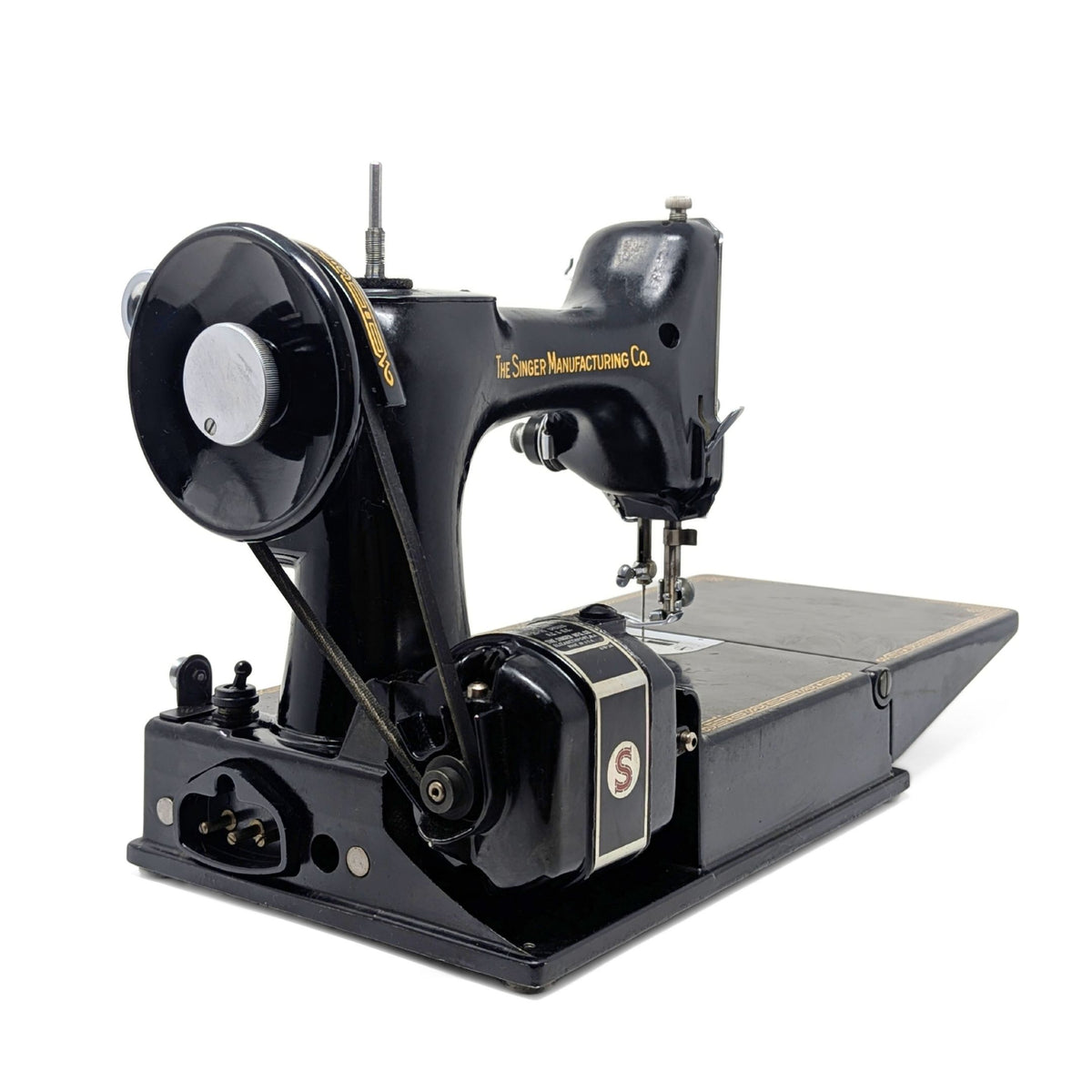 1949 Singer 221 Featherweight Sewing Machine Complete Kit - Tested