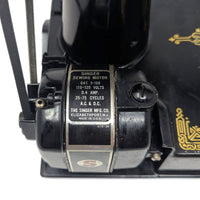 1949 Singer 221 Featherweight Sewing Machine Complete Kit - Tested