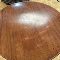 Antique 18th c. Walnut Dish Top Tilt Candlestand / Accent Table