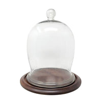 Antique 15"  Hand Blown Glass Cloche / Bell Jar Dome
