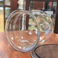 Antique 15"  Hand Blown Glass Cloche / Bell Jar Dome