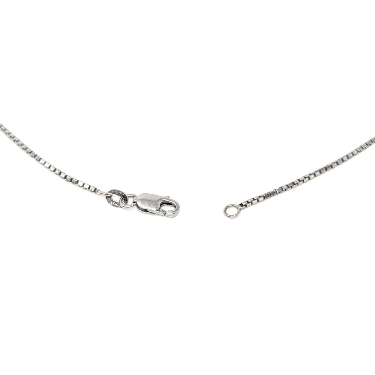 14K White Gold 1ct Round Natural Diamond Solitaire Pendant Necklace, 18"