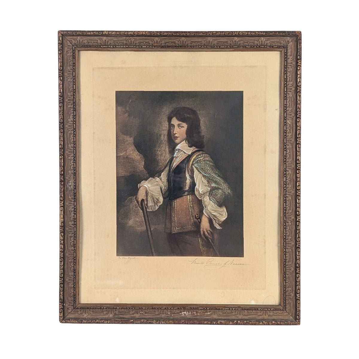 Vintage Print of William II, Prince of Orange-Nassau by Sir Anthony Van Dyck