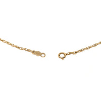 Antique Edwardian 14K/13K Gold, Blue Topaz & Pearl Lavalier Necklace, 17"