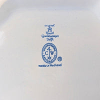 Colonial Williamsburg CW Restoration Delft Candlesticks (Pair), Blue & White