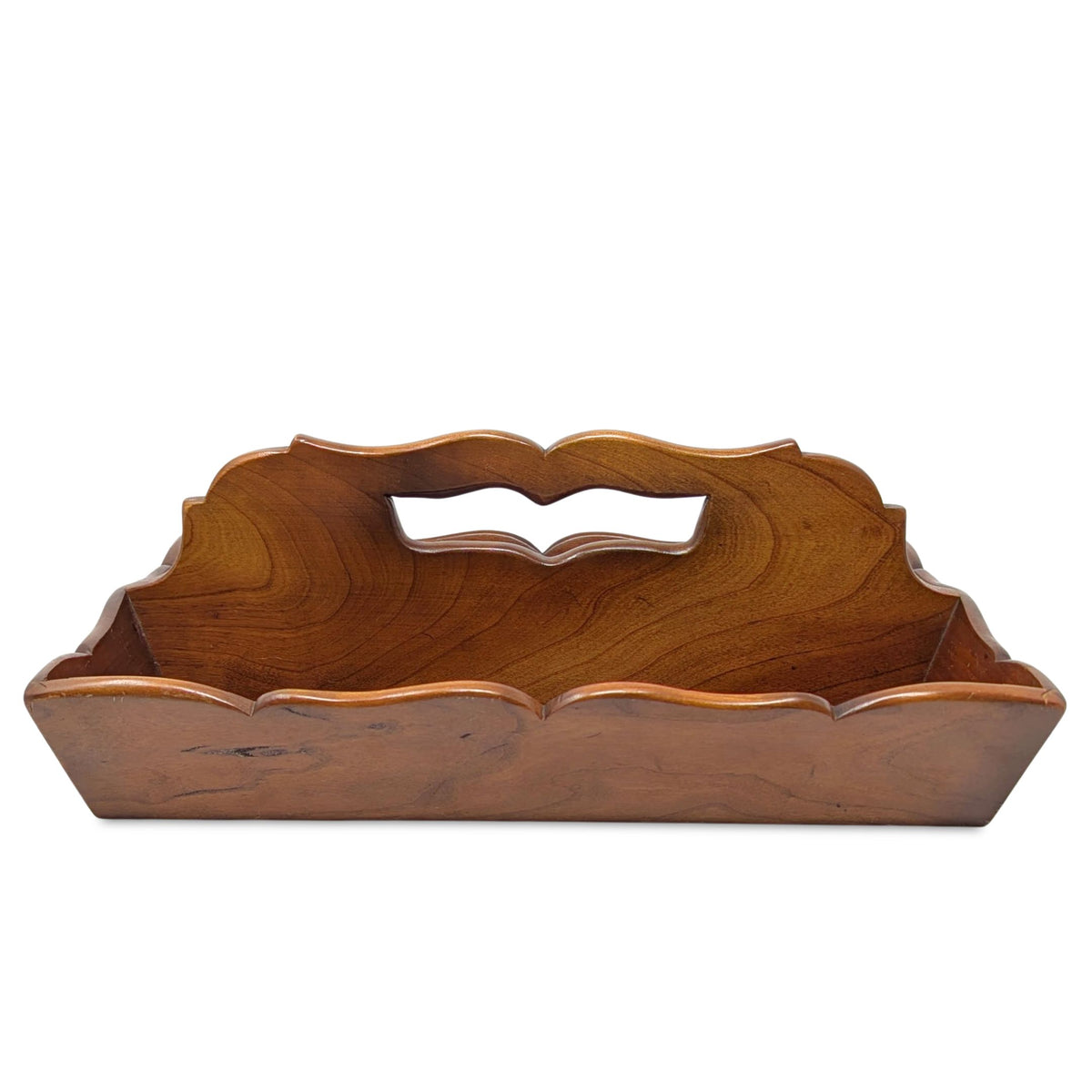 Vintage 1956 Leopold Stickley Cherry Wood Desk Caddy/Organizer, Dated