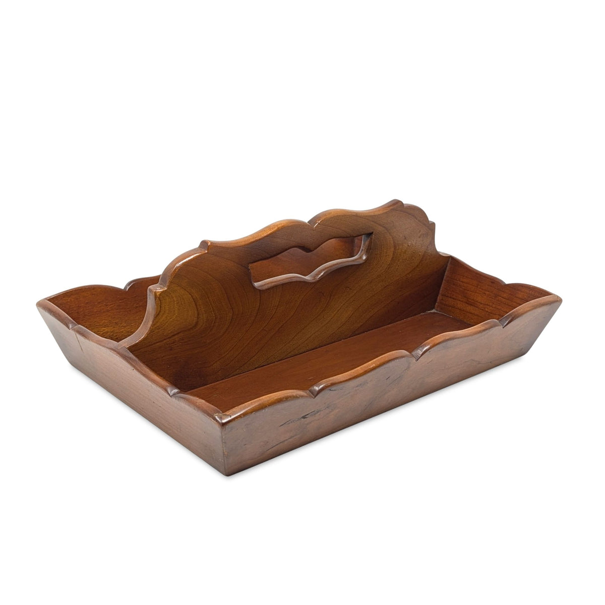Vintage 1956 Leopold Stickley Cherry Wood Desk Caddy/Organizer, Dated