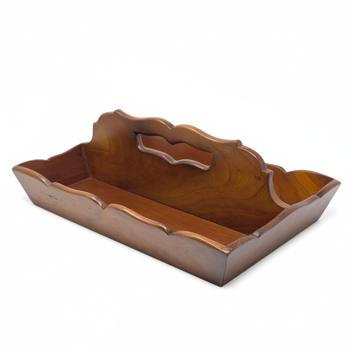 Vintage 1956 Leopold Stickley Cherry Wood Desk Caddy/Organizer, Dated