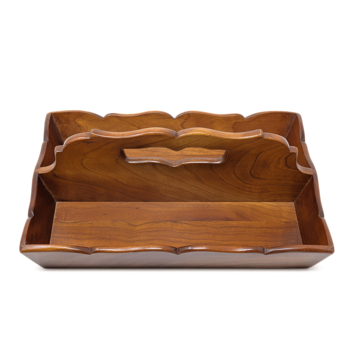 Vintage 1956 Leopold Stickley Cherry Wood Desk Caddy/Organizer, Dated