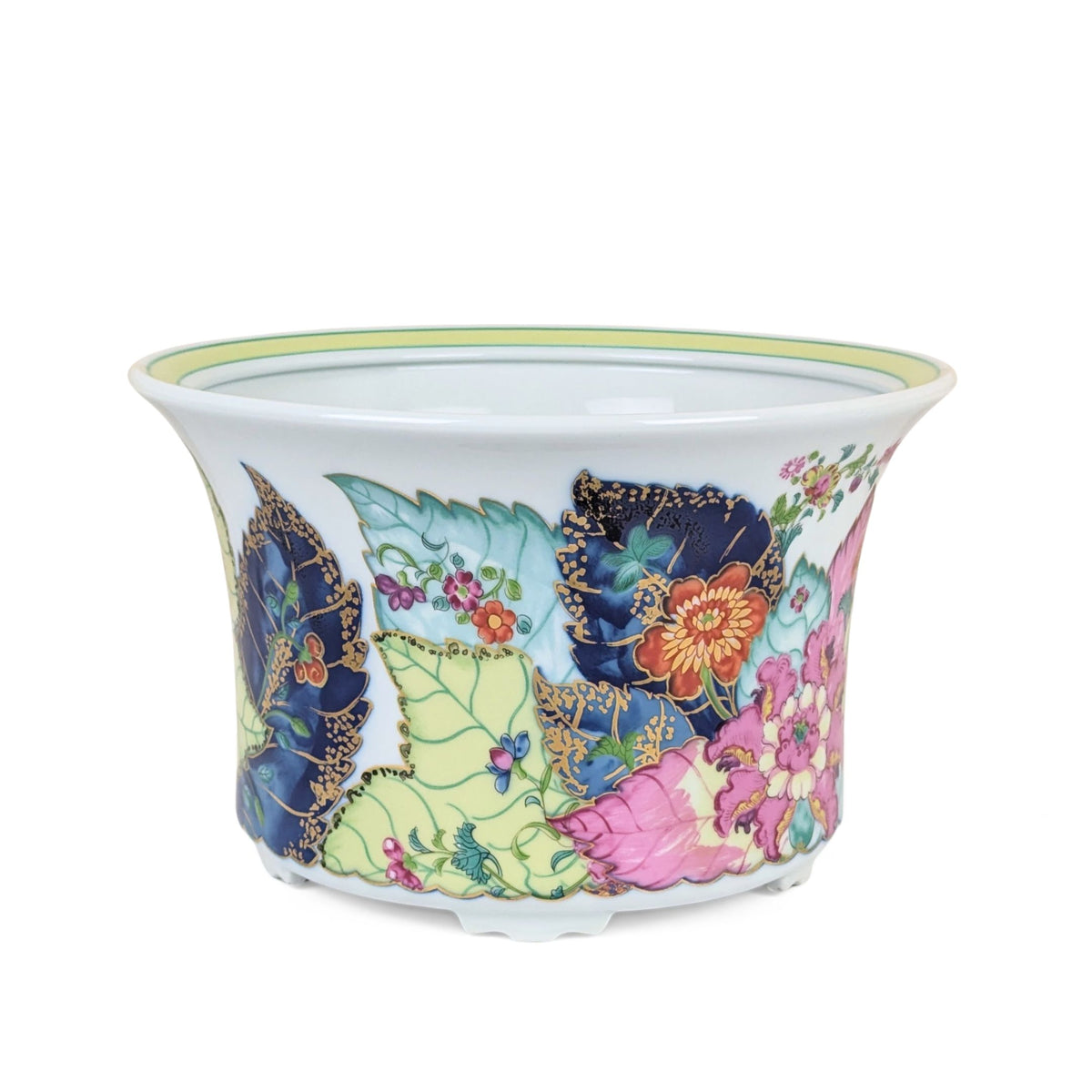 Mottahedeh x MMA Tobacco Leaf Cachepot/Planter, 10.25", Vista Alegre Portugal